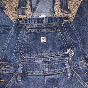 Vintage long jean overalls!